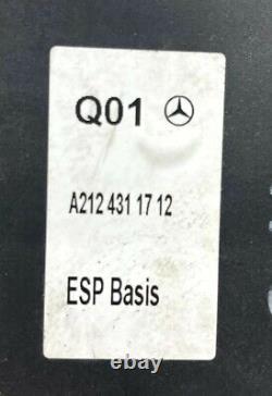 10 11 12 13 Mercedes E300 E350 E550 Pompe ABS Module de freinage antiblocage A2124311712
