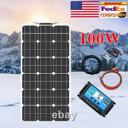 100w Mono Solar Panel Module System Off Grid 12v Controller Kits Voiture Pv Boat Rv
