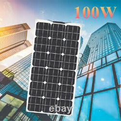 100w Mono Solar Panel Module System Off Grid 12v Controller Kits Voiture Pv Boat Rv