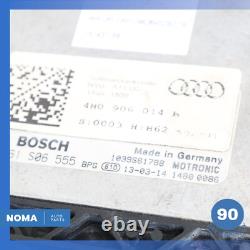 13-14 Audi D4 A8L ECM ECU Module de Contrôle Moteur Ordinateur 4H0906014B OEM