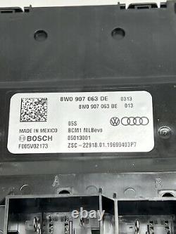 19 20 21 Audi A4 A5 Q5 Module De Commande Du Système Électrique Véritable Oem 8w0907063de