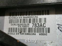 2001 Grand Cherokee Ecm Module De Contrôle Moteur Ordinateur Pcm Écu Unité D'alimentation