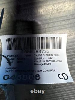 2015-2017 LEXUS NX200t MODULE DE CONTRÔLE DU SYSTÈME DE RESTRAINT DE SÉCURITÉ OEM 8917078010