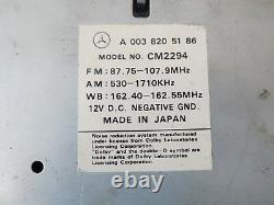 94-98 Mercedes Sl Slk W140 W202 W124 Système Audio Am Fm Radio Tape Player Oem