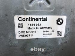 Bmw Oem E88 E90 E92 E60 135 335 535 Moteur Dme Ordinateur Ecu N54 07-10