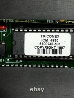 Module de Contrôle Industriel Triconex ICM 4930 6100248-601 Système Tricon