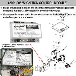 Module de contrôle d'allumage 42001-0052S adapté au système électrique du chauffe-spa MasterTemp