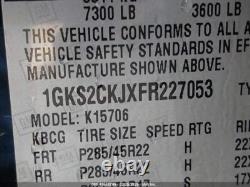 Module de contrôle d'avertissement du système de détection d'angle mort utilisé s'adapte au GMC Yukon 2015