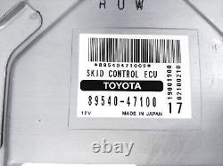 Module de contrôle de l'ordinateur du système antiblocage ABS Toyota Prius 2005-2009 89540-47100