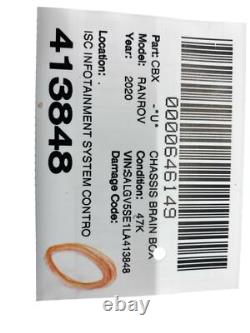 Module de contrôle du système d'infodivertissement Isc de Range Rover Land 2020 J9d3-11e020-aj