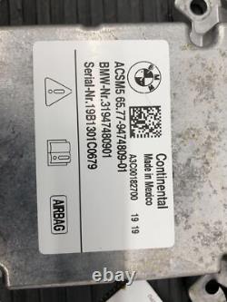 Module de contrôle du système de retenue de sécurité OEM 2019 Bmw X7 G07 65779474809