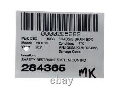 Module de contrôle du système de retenue de sécurité OEM GMC Yukon XL Denali 2021 13538607