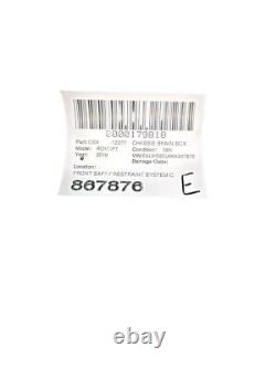 Module de contrôle du système de retenue de sécurité avant OEM Range Rover Sport L494 2018-2022