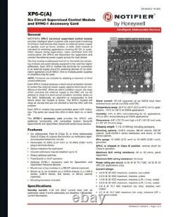 Notifier Xp6-c 6 Circuit Module de Commande Supervisée Carte Tout Neuf 4 Disponible