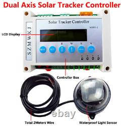 Panneau Solaire Tracker À Deux Axes De Suivi Contrôleur LCD Et Capteur De Lumière + Module Relais