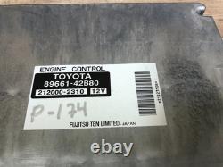 Toyota Rav4 Rav-4 Ordinateur Dme Moteur Avant Oem Ecu Ecm 2.4l 2004-2005 2